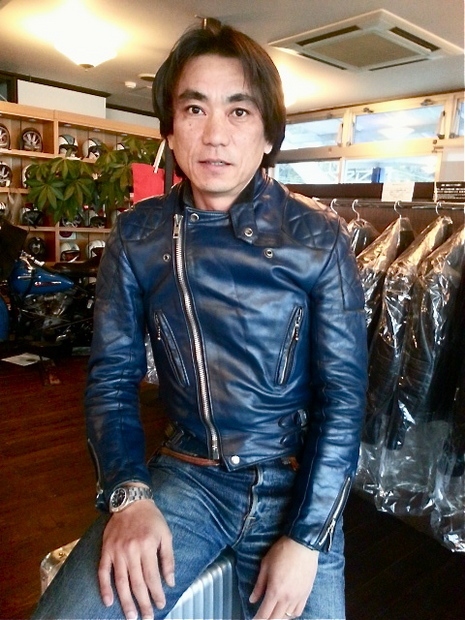 メンズルイスレザー lewisleathers ビンテージ モンザ ネイビー