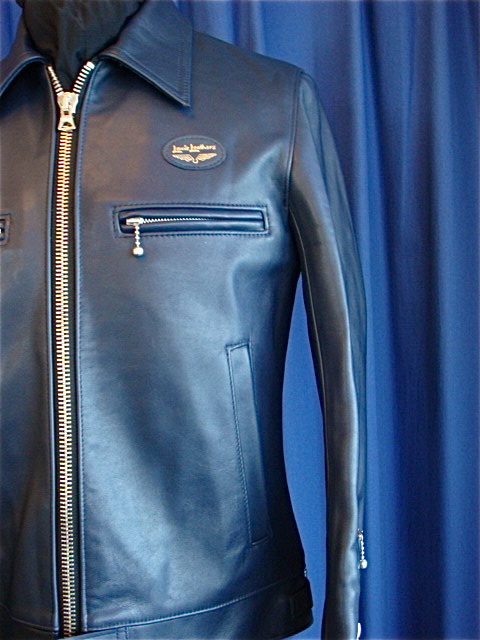 Lewis Leathers Tight Fit Dominator 551T Navy: D.Lewis