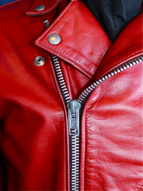 70s Lewis Leathers Red CYCLONE: D.Lewis