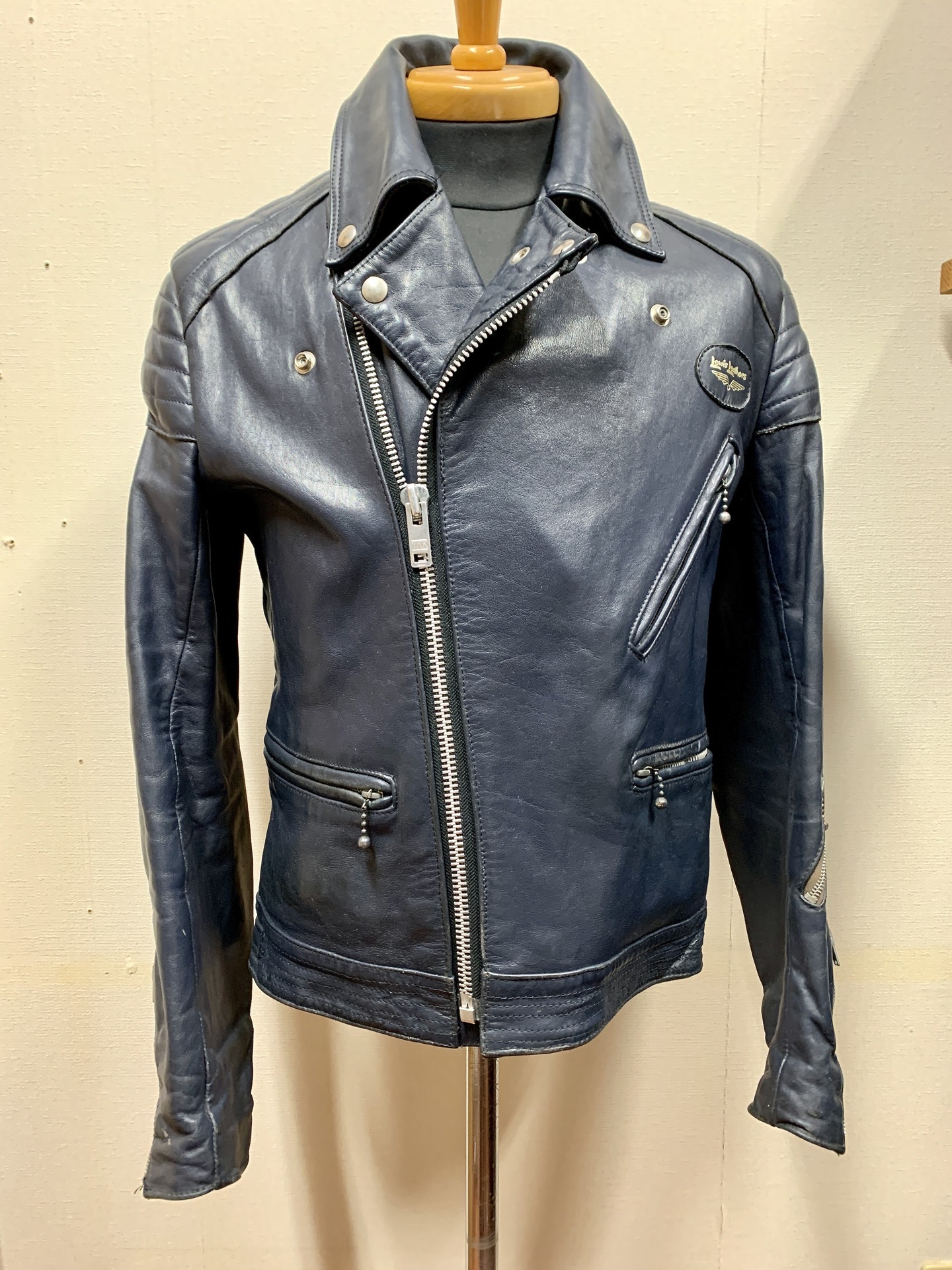 Late 70s Lewis Leathers Europa Navy blue: D.Lewis